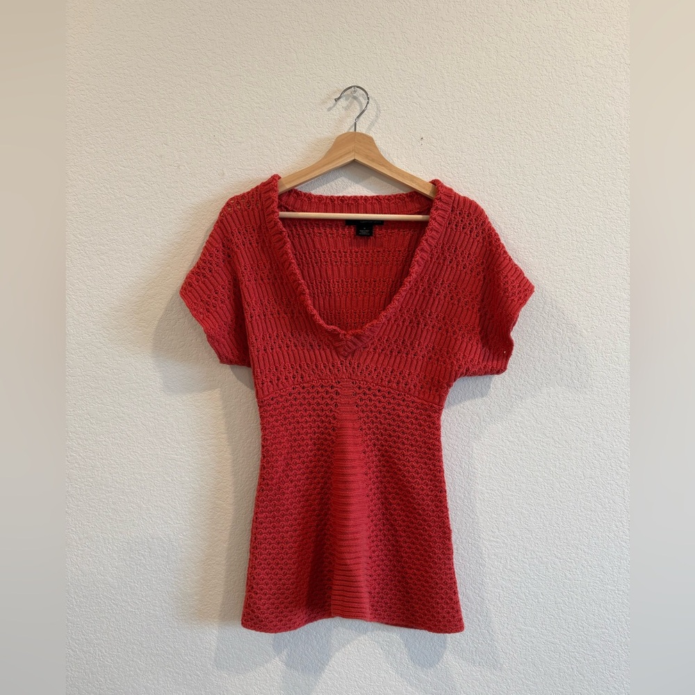 Calvin Klein Jeans Red Knit Top